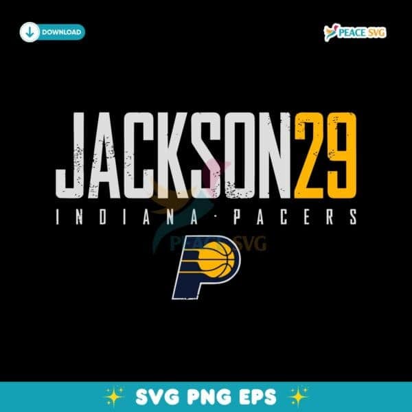 Quenton Jackson 29 Indiana Pacers Basketball SVG