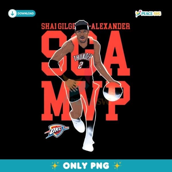 Shai Gilgeous Alexander 2025 Nba Mvp Thunder PNG