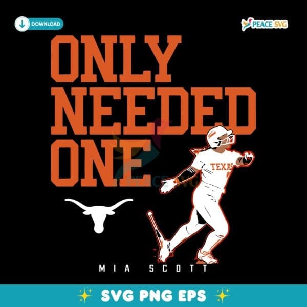 Texas Softball Mia Scott Only Needed One SVG