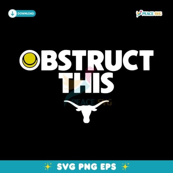 Texas Softball Obstruct This SVG