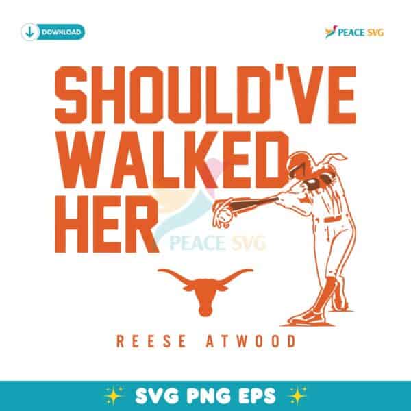Texas Softball Reese Atwood Shouldve Walked Her SVG