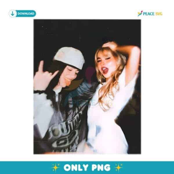 Billie Eilish Sabrina Carpenter Party Friends Retro Aesthetic PNG