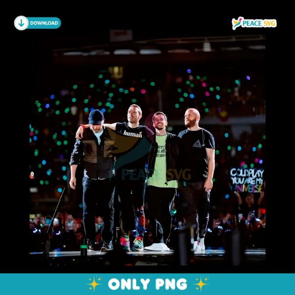 Coldplay Live Concert Band Photo Music Legends PNG
