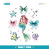 Ariel Bows The Little Mermaid Princess PNG