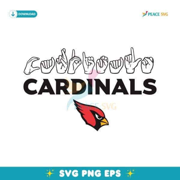 Arizona Cardinals Homage Youth Love Sign SVG