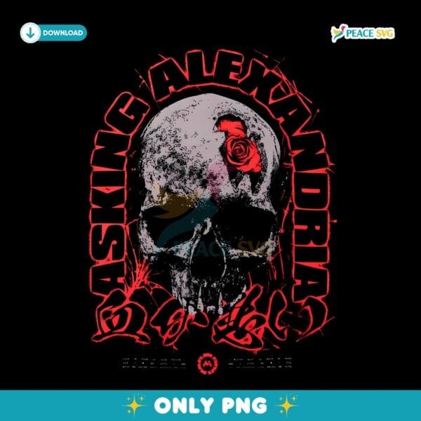 Asking Alexandria Bad Blood Skull PNG