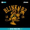 Blink 182 Collegiate Bunny La Ca Yellow Graphic SVG