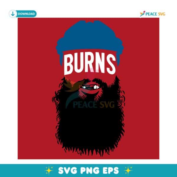 Brent Burns Colorado Beard Hockey Fan Funny Sports Mustache Beard SVG