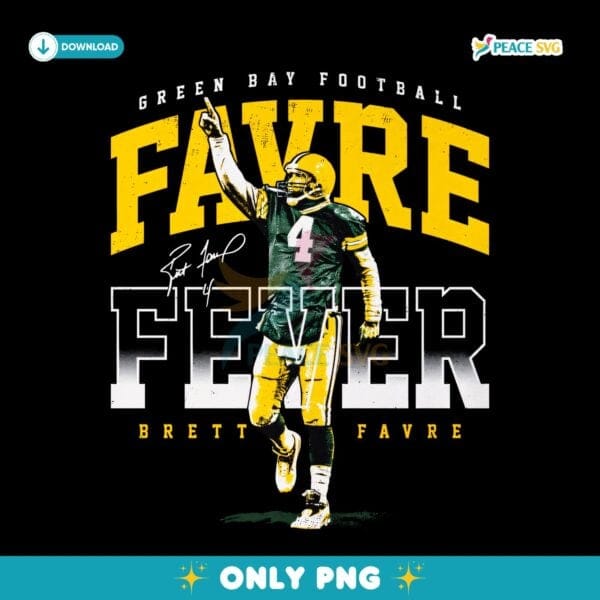 Brett Favre Green Bay Football Favre Fever Quarterback Tribute PNG