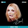 Britney Spears Funny Face Tongue Out Signature Graphic PNG