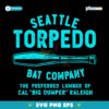Cal Raleigh Seattle Torpedo Bat Company SVG