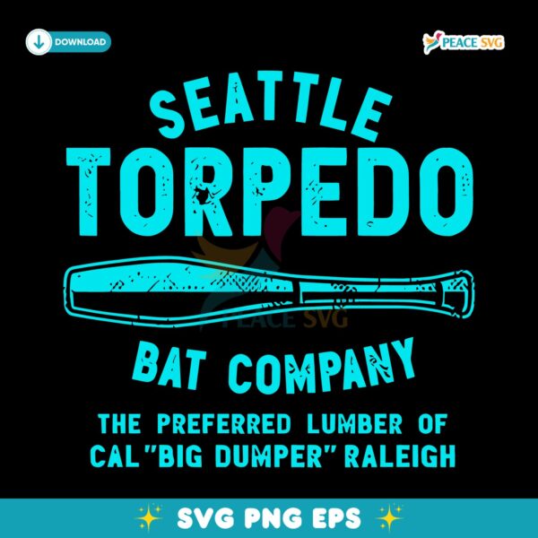 Cal Raleigh Seattle Torpedo Bat Company SVG