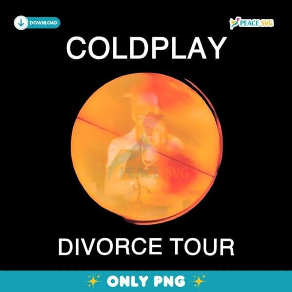 Coldplay Divorce Tour Meme Funny Viral Concert Music Fan PNG