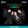 Coldplay Rainbow Moon Phases Vintage Band PNG