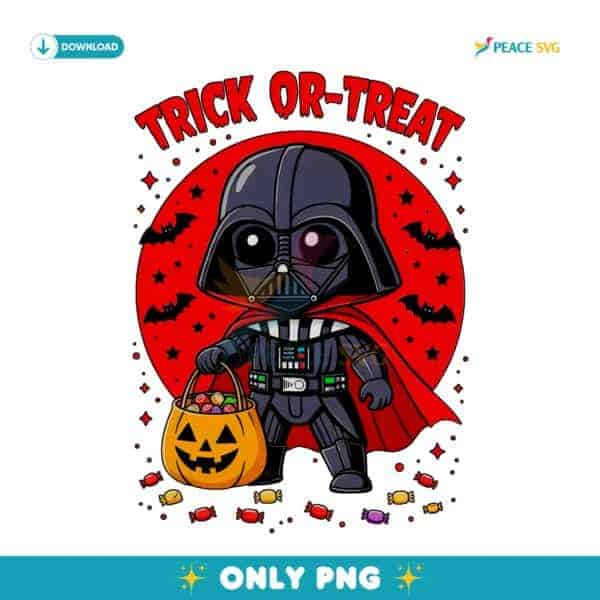 Darth Vader Trick Or Treat Cute Star Wars Halloween PNG