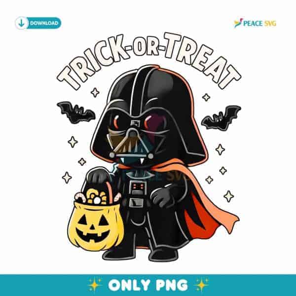 Darth Vader Trick Or Treat Cute Star Wars Halloween Vader Pumpkin Candy PNG