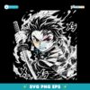 Demon Slayer Kimetsu No Yaiba Tanjiro Kamado Manga Panel Sword SVG
