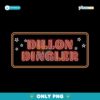 Dillon Dingler Neon Sign Detroit Baseball Retro Light Style PNG