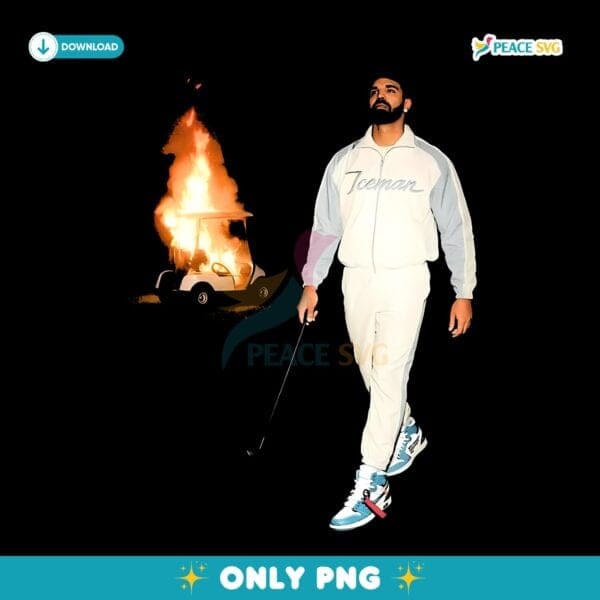 Drake Iceman Golf Cart Fire What Did I Miss Album PNG