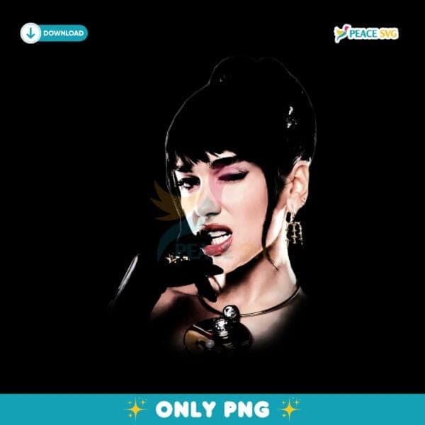 Dua Lipa Black Glove Necklace Pose PNG