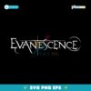 Evanescence Classic White Band Logo Minimalist Black Rock SVG