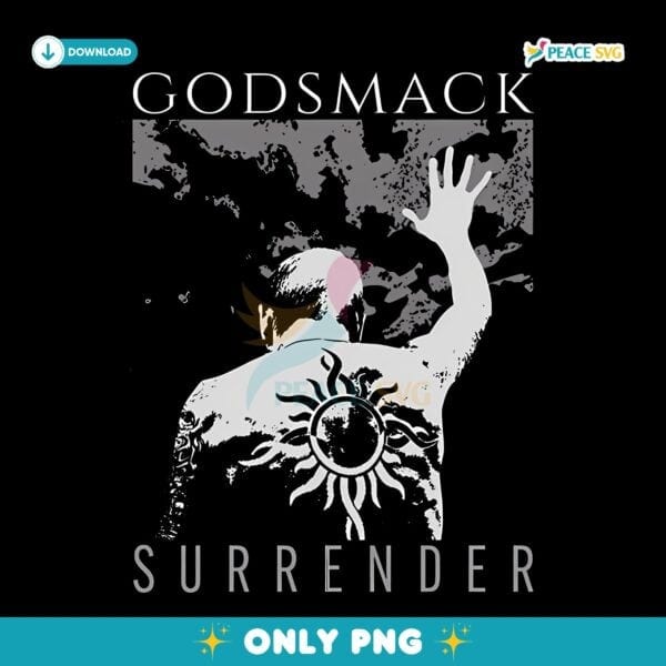 Godsmack Surrender Tattoo Back Design Rock Band PNG