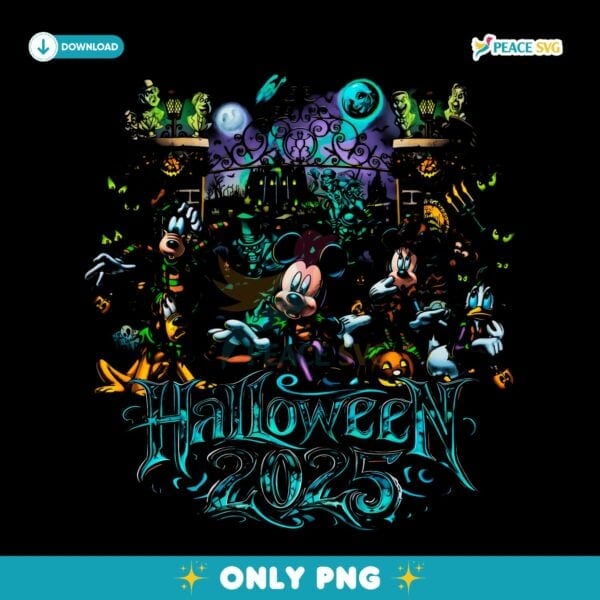 Halloween Mickey And Friends Haunted Mansion PNG