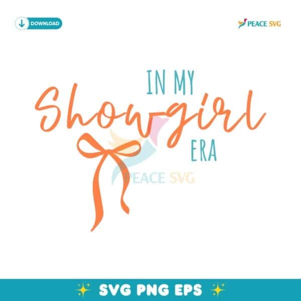 In My Showgirl Era Taylor Swift Ribbon SVG