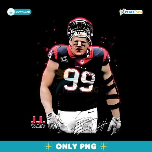 Jj Watt Houston Texans Nfl Vintage Bootleg Football PNG