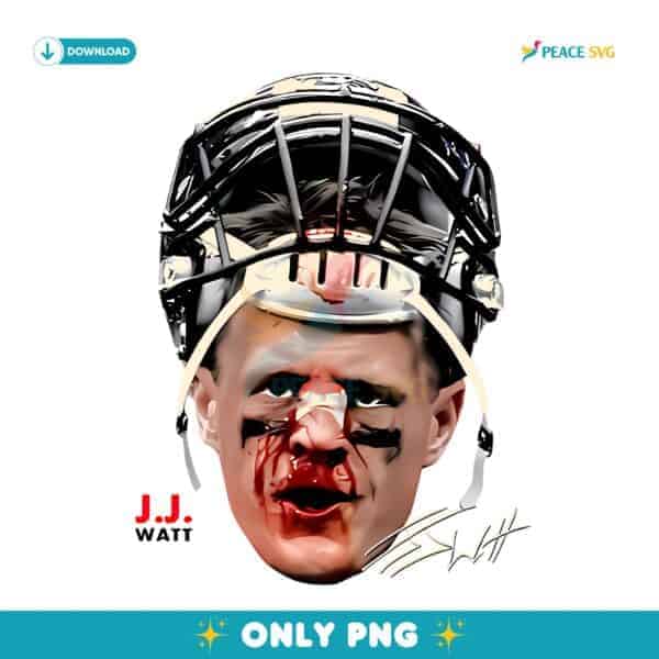 Jj Watt Vintage Bootleg Nfl Football Graphic PNG