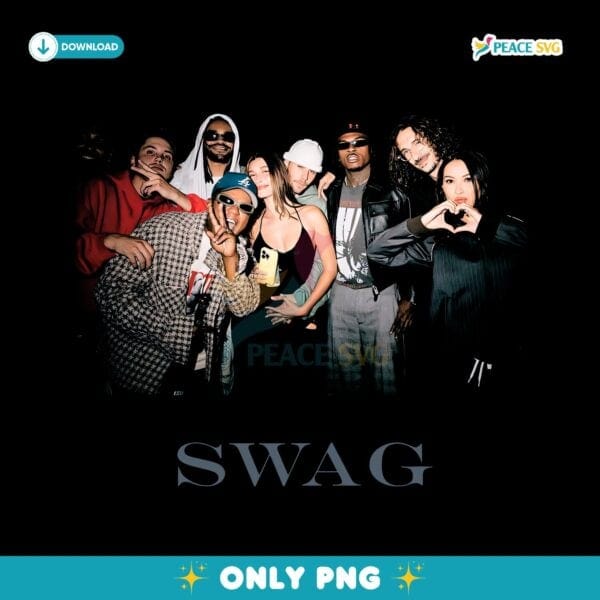 Justin Bieber Group Photo Swag Crew Aesthetic Tour PNG