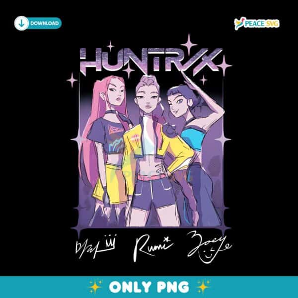 Kpop Demon Hunters Huntr X Sketch PNG