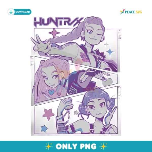 Kpop Demon Hunters Huntrix Group Panels PNG