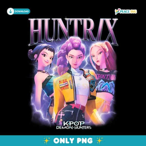 Kpop Demon Hunters Huntrx Heartthrob Comfort Colors PNG