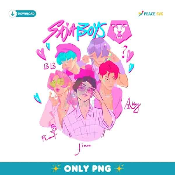 Kpop Demon Hunters Saja Boys Comfort Colors PNG