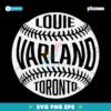 Louie Varland Toronto Vintage Baseball SVG