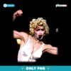 Madonna Blonde Ambition Tour Strong Pose White Corset Concert PNG