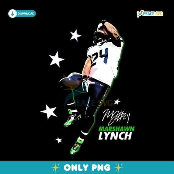 Marshawn Lynch Seahawks Nfl Running Back Beast Mode PNG