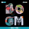 Mf Doom Comic Collage Head Mask Hip Hop Rap Legend PNG