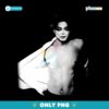 Michael Jackson Iconic Black White Shirtless Pose Vintage Music Legend PNG