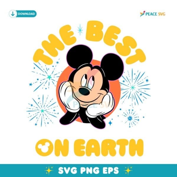 Mickey Mouse The Best On Earth Disney Parks SVG