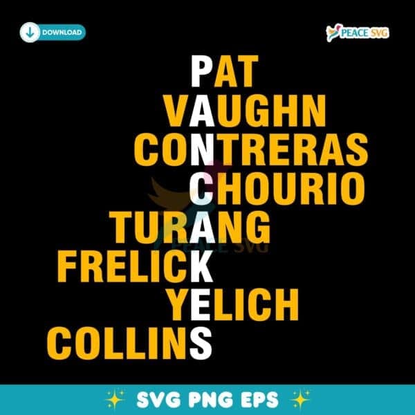 Milwaukee Brewers Pancakes Player Names SVG
