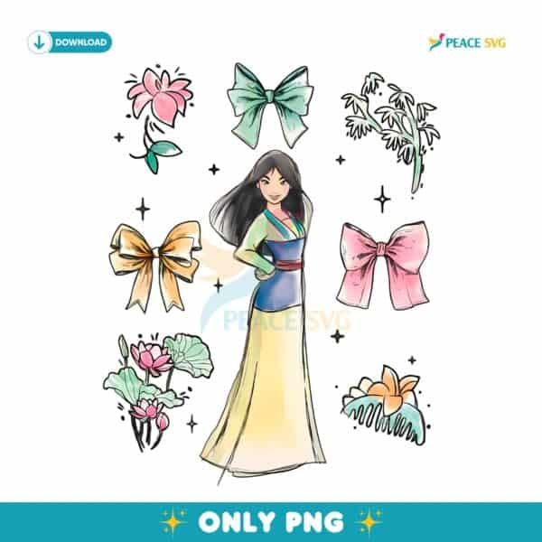 Mulan Bows Disney Princess PNG