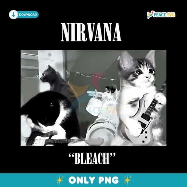 Nirvana Cat Bleach Album Parody PNG