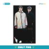 Oasis Band Vintage Duo Portrait Black Graphic PNG