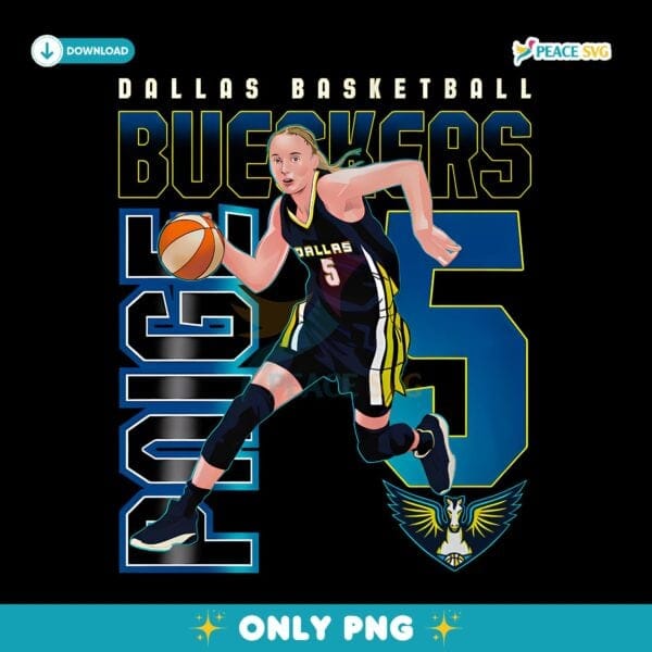 Paige Bueckers Dallas Wings Player Number PNG