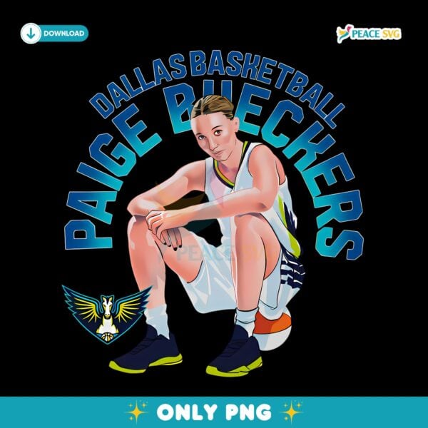 Paige Bueckers Dallas Wings Sitting Pose PNG
