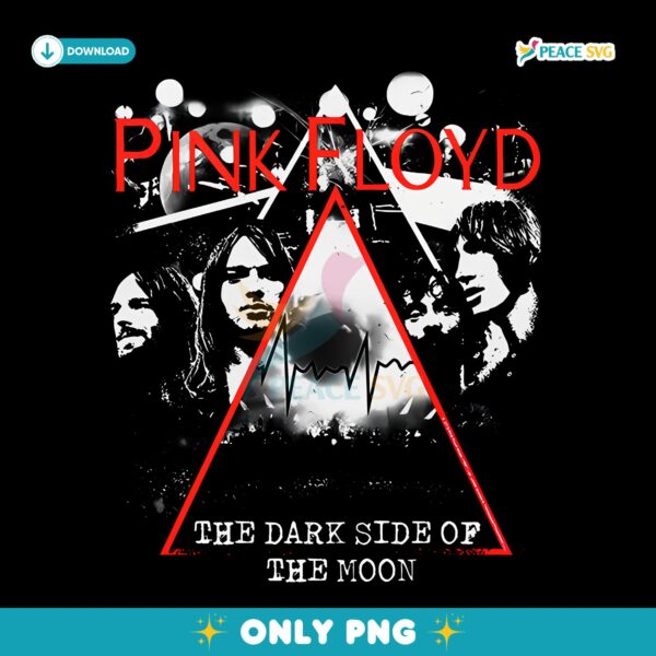 Pink Floyd The Dark Side Of The Moon Band Portrait Pyramid PNG