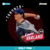 Retro Louie Varland Toronto Blue Baseball Vintage Illustration PNG