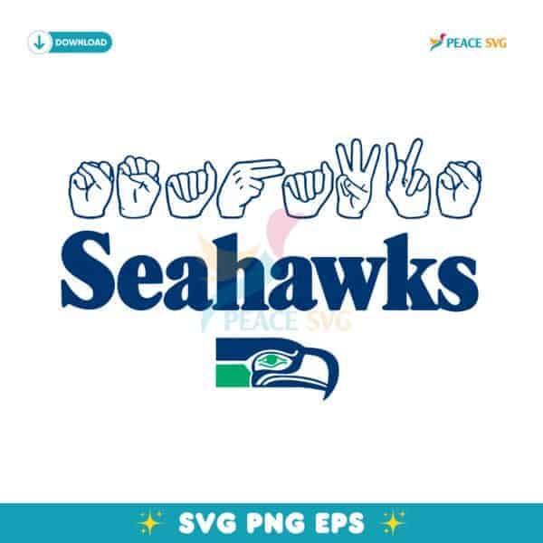 Seattle Seahawks Homage Youth Love Sign SVG
